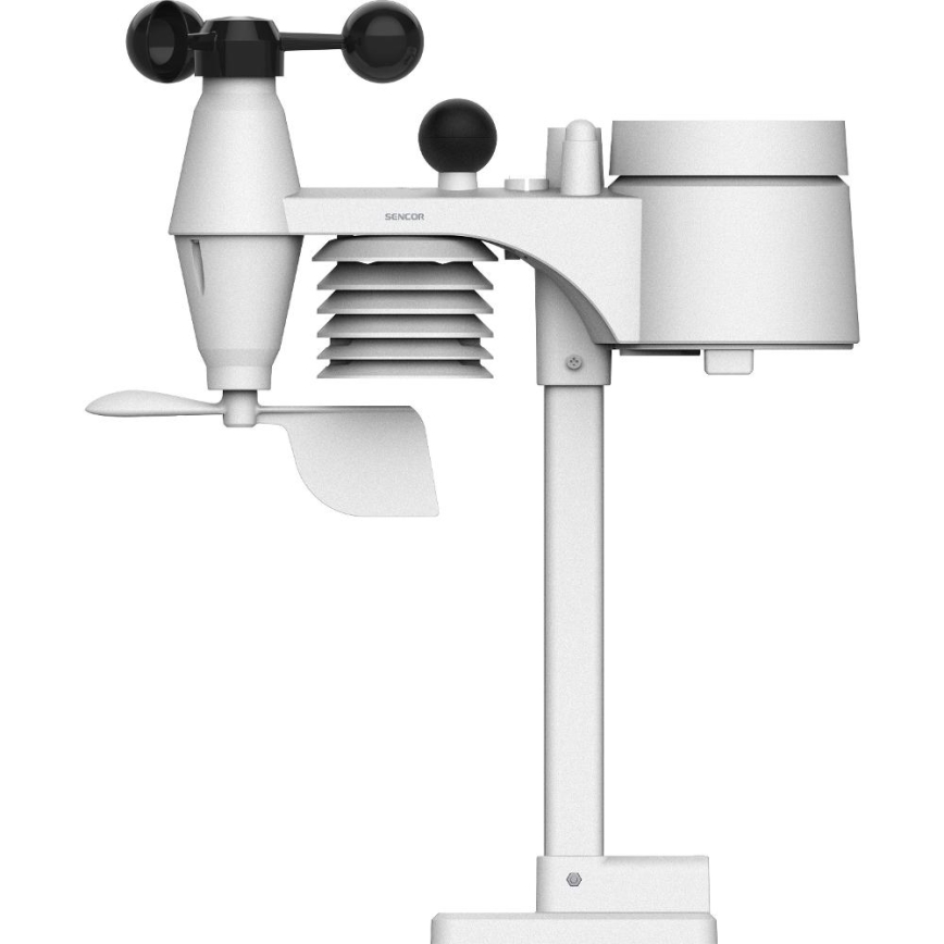 Sencor - Professional weather station with color LCD display and alarm clock 5V/1xCR2032 + 3xAA