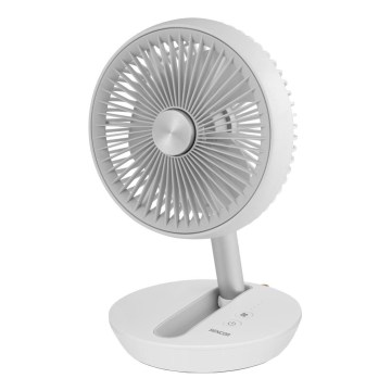 Sencor - Rechargeable Desk Fan 5W/5V, 4000 mAh, White