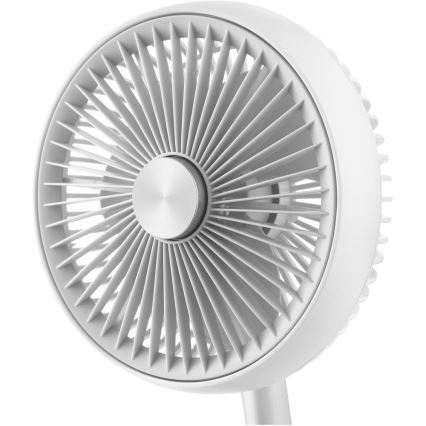 Sencor - Rechargeable Desk Fan 5W/5V, 4000 mAh, White