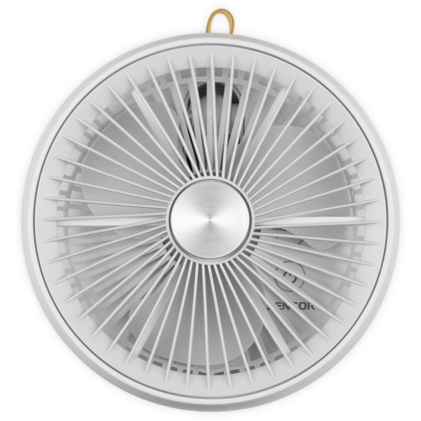 Sencor - Rechargeable Desk Fan 5W/5V, 4000 mAh, White