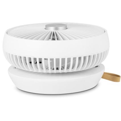 Sencor - Rechargeable Desk Fan 5W/5V, 4000 mAh, White