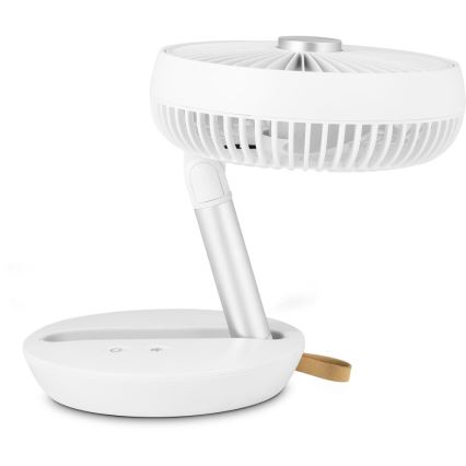 Sencor - Rechargeable Desk Fan 5W/5V, 4000 mAh, White
