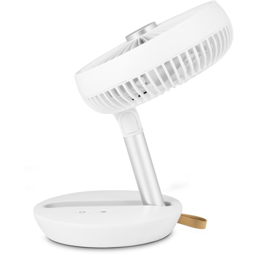 Sencor - Rechargeable Desk Fan 5W/5V, 4000 mAh, White