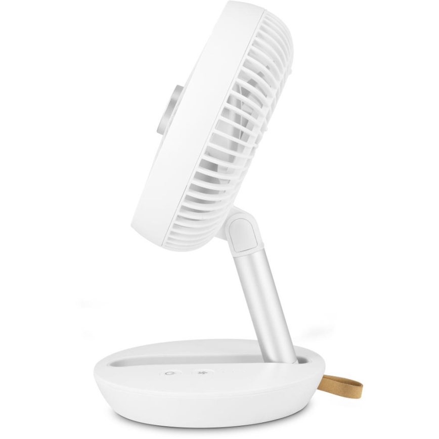 Sencor - Rechargeable Desk Fan 5W/5V, 4000 mAh, White