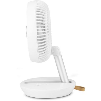 Sencor - Rechargeable Desk Fan 5W/5V, 4000 mAh, White
