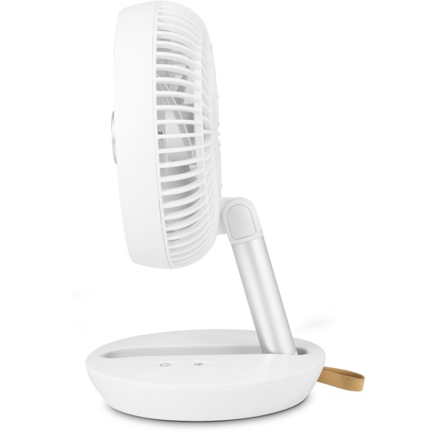 Sencor - Rechargeable Desk Fan 5W/5V, 4000 mAh, White