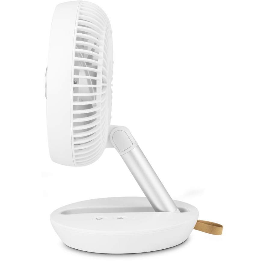Sencor - Rechargeable Desk Fan 5W/5V, 4000 mAh, White