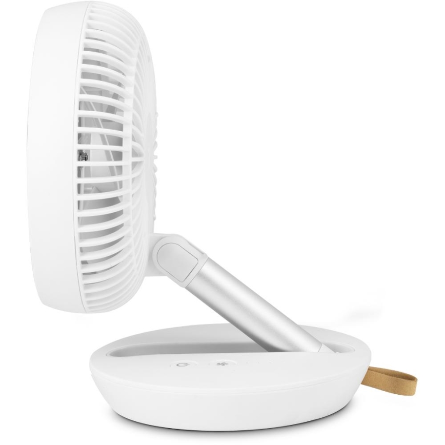 Sencor - Rechargeable Desk Fan 5W/5V, 4000 mAh, White
