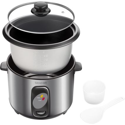 Sencor - Rice cooker 500W/230V 1,5 l stainless steel