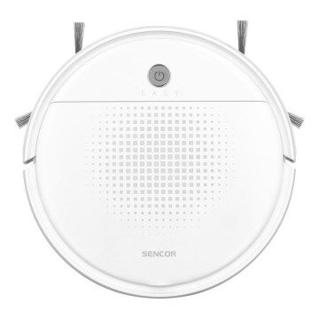 Sencor - Robotic vacuum cleaner with a mop 2in1 18W/1500 mAh white + remote control