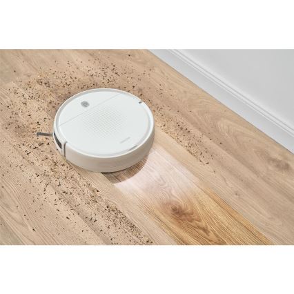 Sencor - Robotic vacuum cleaner with a mop 2in1 18W/1500 mAh white + remote control
