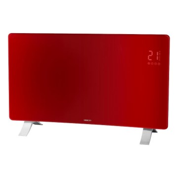 Sencor - Smart Electric Convector/Direct Heater 1200/2400W/230V IP24 Wi-Fi Red