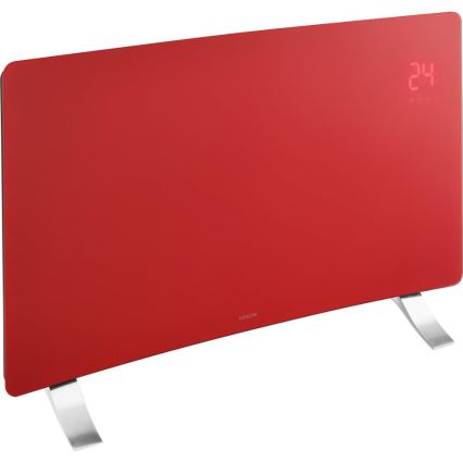 Sencor - Smart Electric Convector/Direct Heater 1200/2400W/230V IP24 Wi-Fi Red