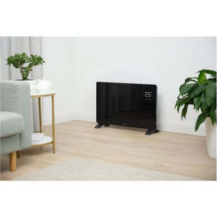 Sencor - Smart 2000 W Electric Convector/Space Heater 230 V IP24 Wi-Fi, Black + Remote Control