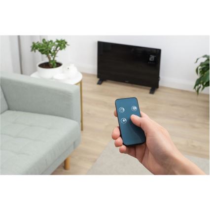 Sencor - Smart 2000 W Electric Convector/Space Heater 230 V IP24 Wi-Fi, Black + Remote Control