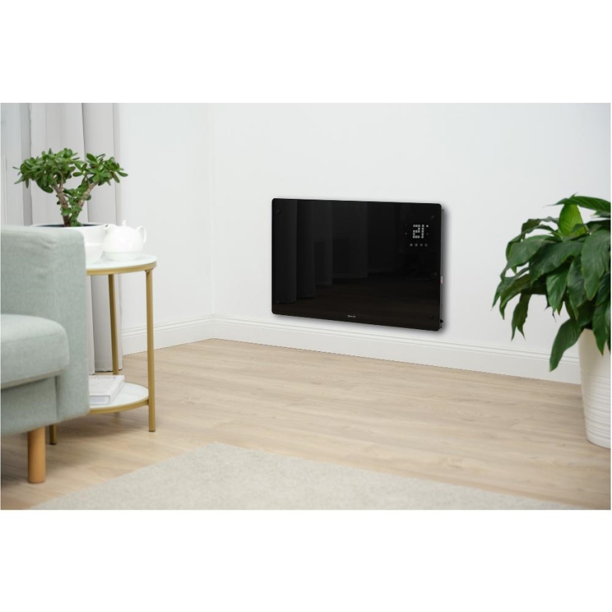 Sencor - Smart 2000 W Electric Convector/Space Heater 230 V IP24 Wi-Fi, Black + Remote Control