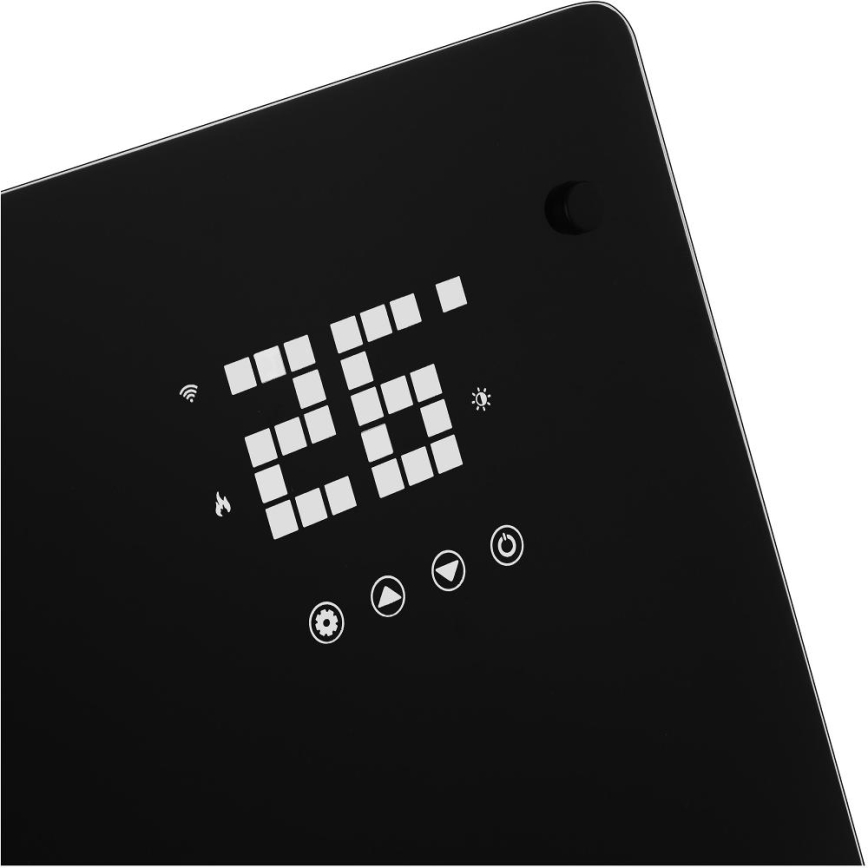 Sencor - Smart 2000 W Electric Convector/Space Heater 230 V IP24 Wi-Fi, Black + Remote Control