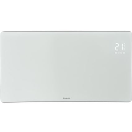 Sencor - Smart electric direct heater/convector 1200/2400W/230V IP24 Wi-Fi white