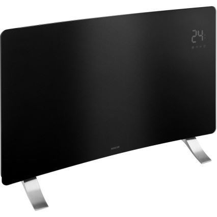 Sencor - Smart electric heater/convector 1200/2400W/230V IP24 Wi-Fi black
