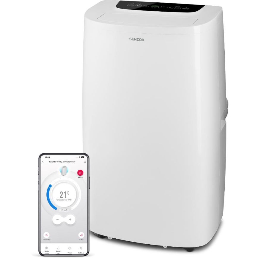 Sencor - Smart mobile air conditioner 3in1 including complete accessories 1700W/230V 16000 BTU Wi-Fi + remote control