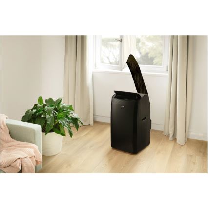 Sencor - Smart mobile air conditioner 4in1 including complete accessories 900W/230V 9000 BTU Wi-Fi black + remote control