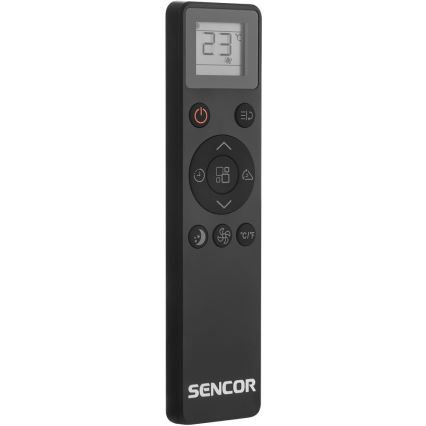 Sencor - Smart mobile air conditioner 4in1 including complete accessories 900W/230V 9000 BTU Wi-Fi black + remote control