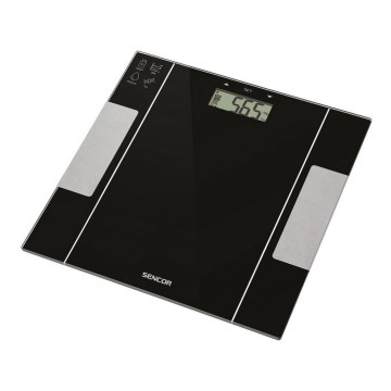 Sencor - Smart personal fitness scale 1xCR2032 black