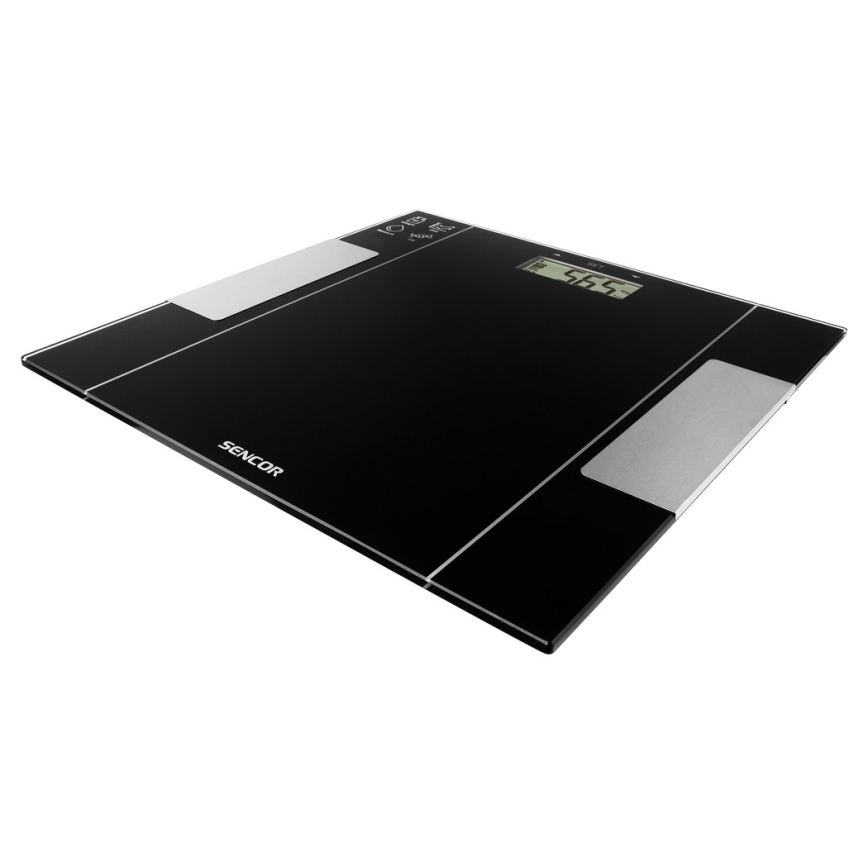 Sencor - Smart personal fitness scale 1xCR2032 black