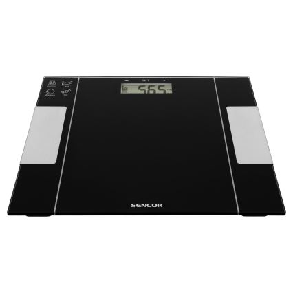 Sencor - Smart personal fitness scale 1xCR2032 black