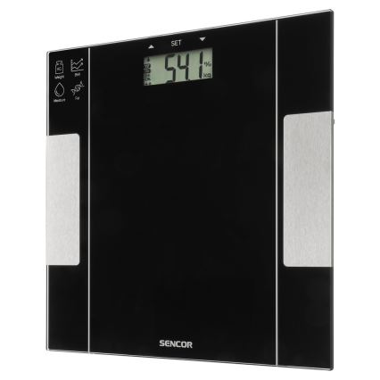 Sencor - Smart personal fitness scale 1xCR2032 black