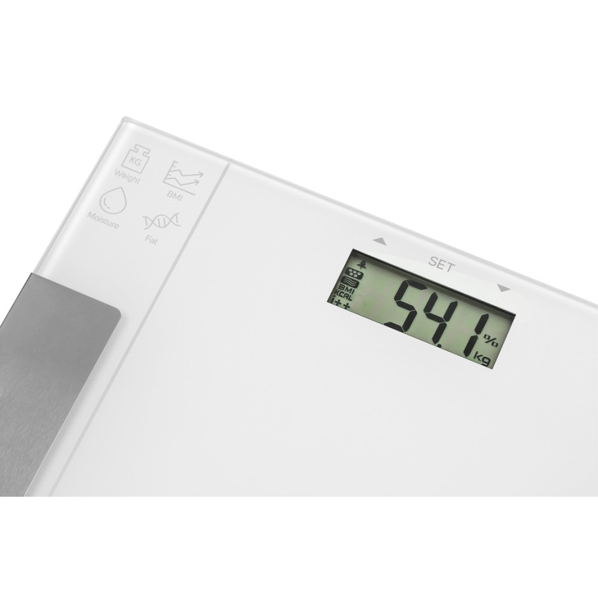 Sencor - Smart personal fitness scale 1xCR2032 white