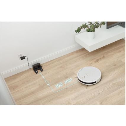 Sencor - Smart robotic vacuum cleaner with a mop 2in1 28W/2600 mAh Wi-Fi white + remote control