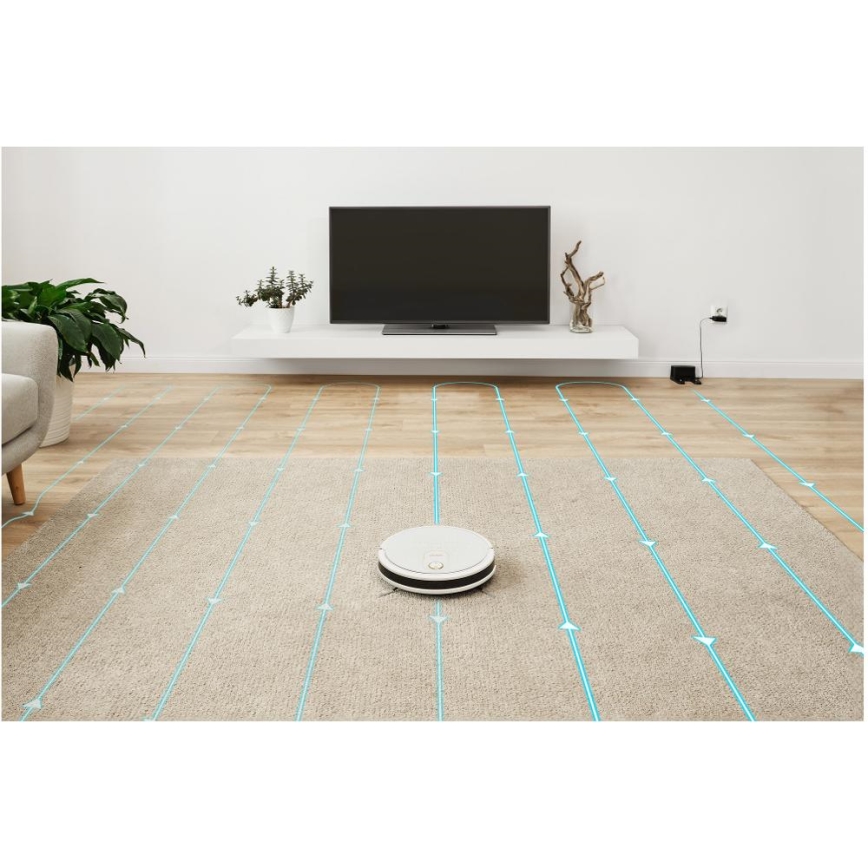 Sencor - Smart robotic vacuum cleaner with a mop 2in1 28W/2600 mAh Wi-Fi white + remote control