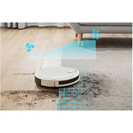 Sencor - Smart robotic vacuum cleaner with a mop 2in1 28W/2600 mAh Wi-Fi white + remote control