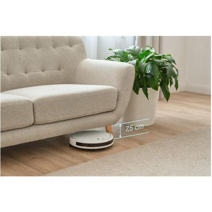 Sencor - Smart robotic vacuum cleaner with a mop 2in1 28W/2600 mAh Wi-Fi white + remote control