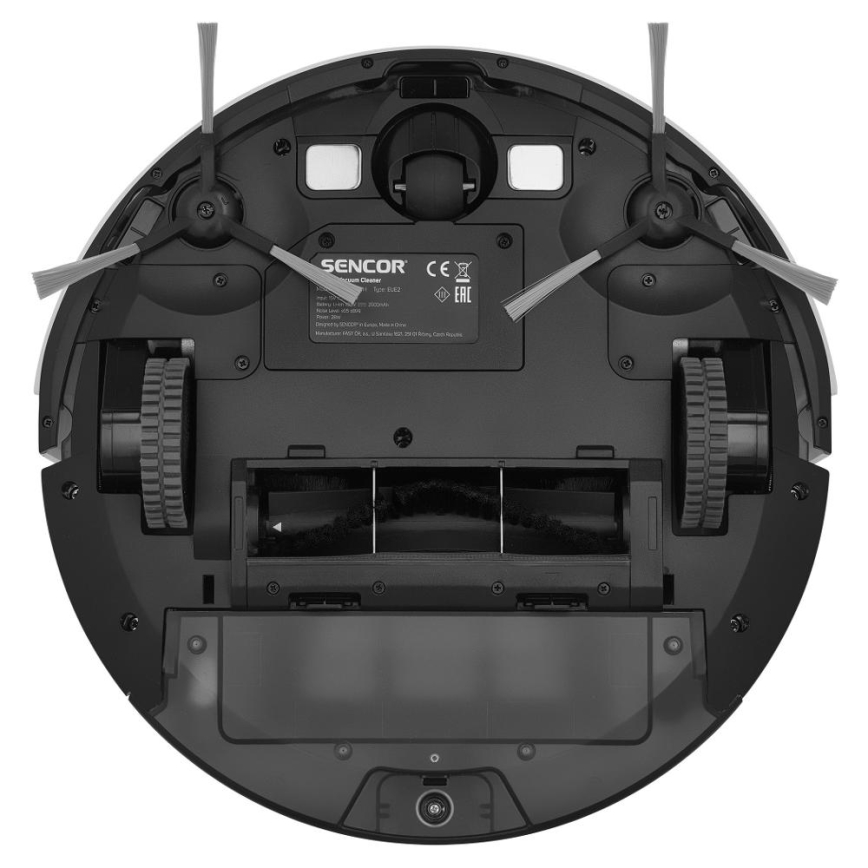Sencor - Smart robotic vacuum cleaner with a mop 2in1 28W/2600 mAh Wi-Fi white + remote control