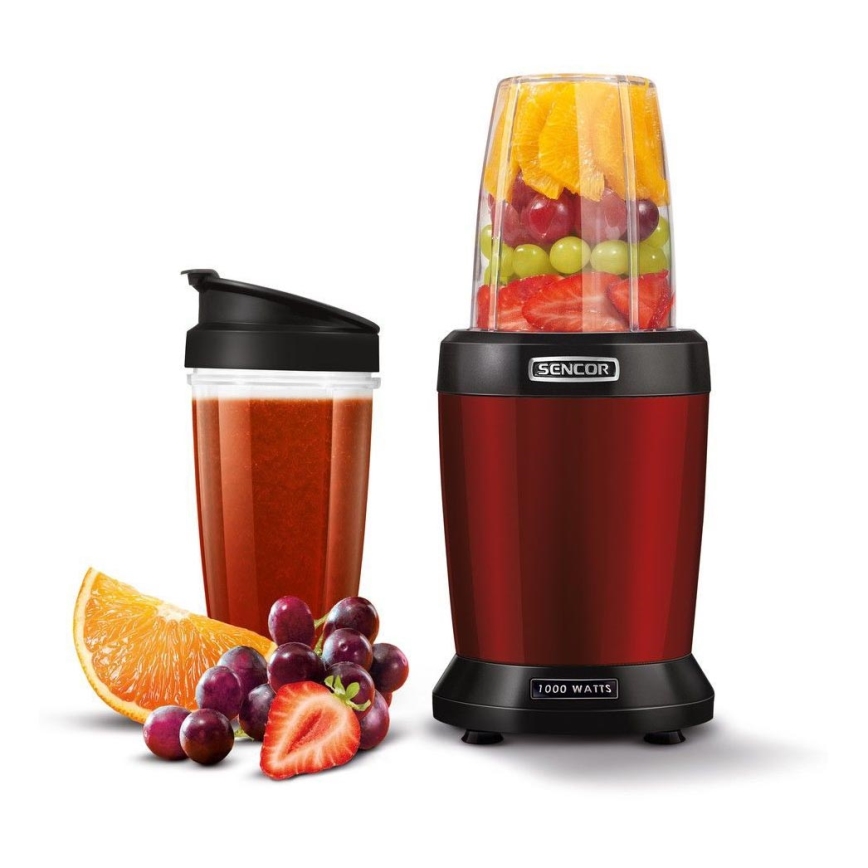 Sencor - Smoothie nutri blender 1000W/230V red