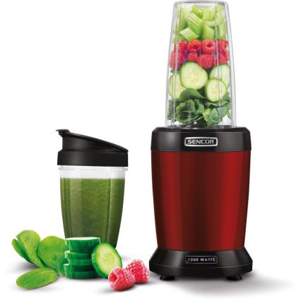 Sencor - Smoothie nutri blender 1000W/230V red