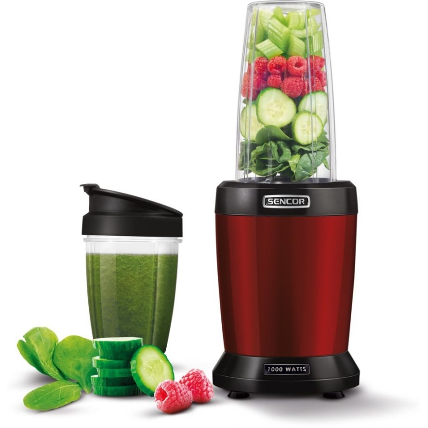 Sencor - Smoothie nutri blender 1000W/230V red