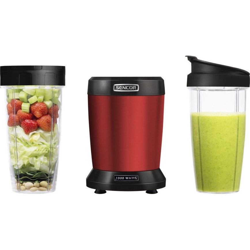 Sencor - Smoothie nutri blender 1000W/230V red