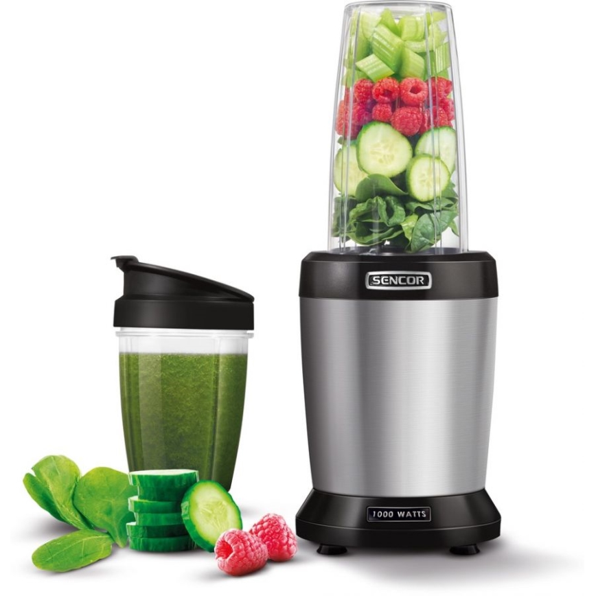 Sencor - Smoothie nutri blender 1000W/230V silver