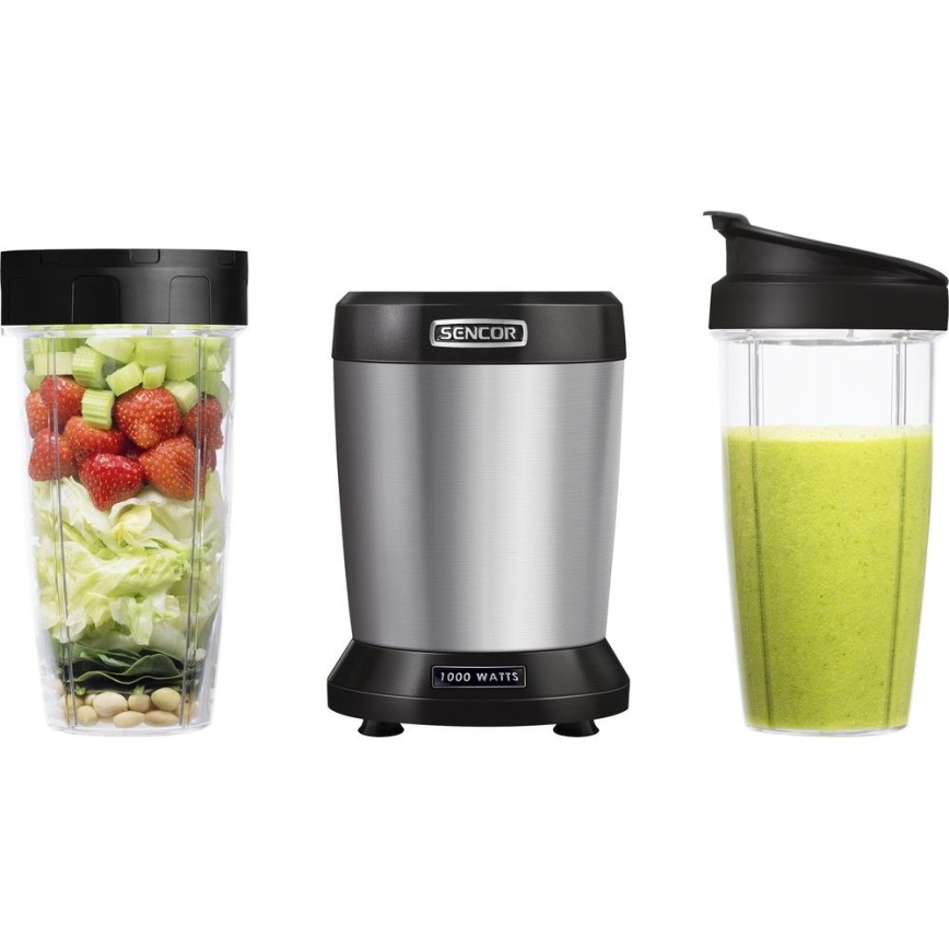 Sencor - Smoothie nutri blender 1000W/230V silver