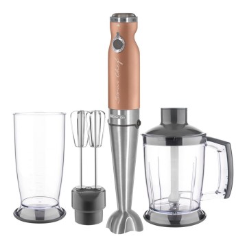 Sencor - Stick blender 4in1 1200W/230V stainless steel/copper