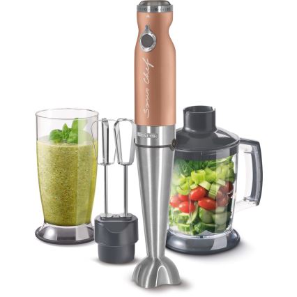 Sencor - Stick blender 4in1 1200W/230V stainless steel/copper