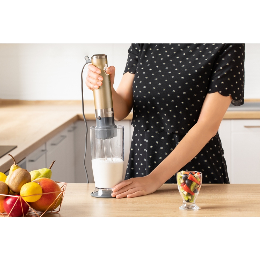 Sencor - Stick blender 4in1 1200W/230V stainless steel/gold