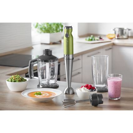 Sencor - Stick blender 4in1 1200W/230V stainless steel/green