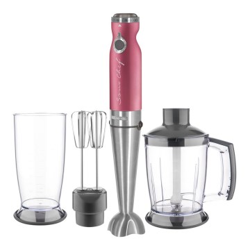 Sencor - Stick blender 4in1 1200W/230V stainless steel/pink