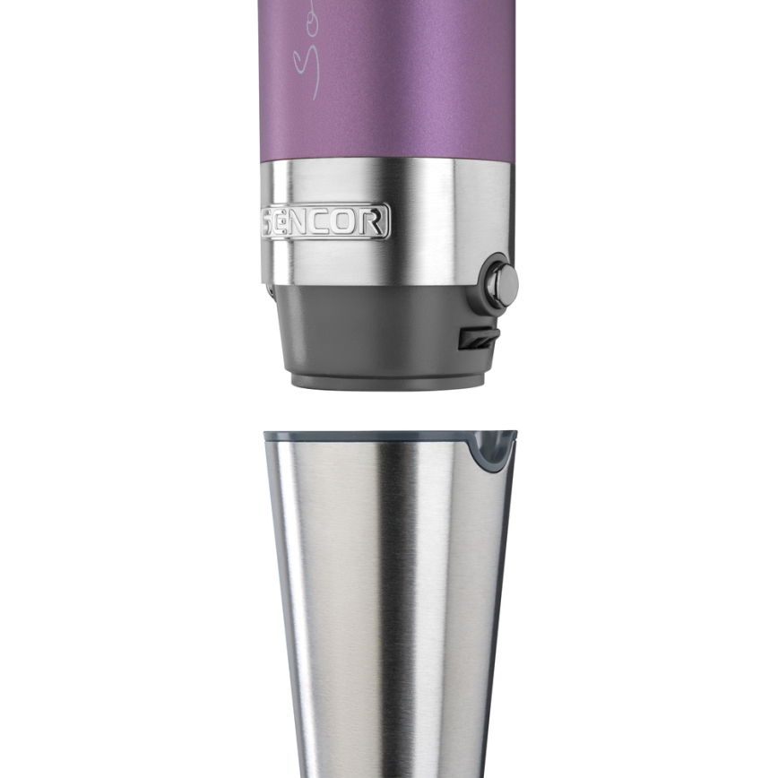 Sencor - Stick blender 4in1 1200W/230V stainless steel/purple