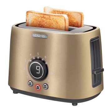 Sencor - Toaster with two holes and warming up 1000W/230V beige