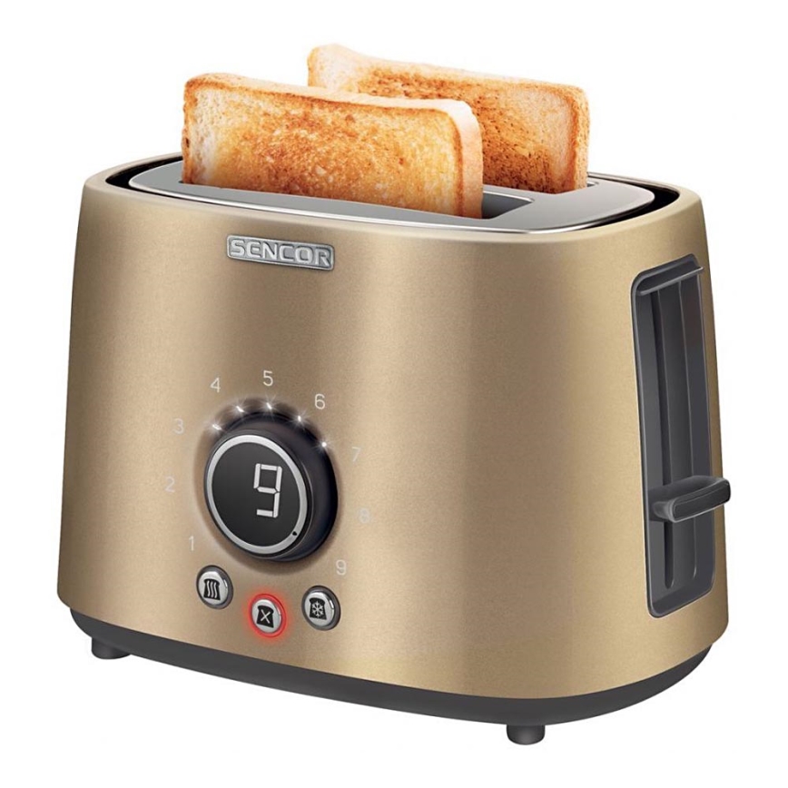 Sencor - Toaster with two holes and warming up 1000W/230V beige